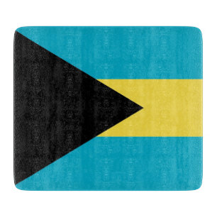 Småskalig styckningsdel av glas med flagga av Baha