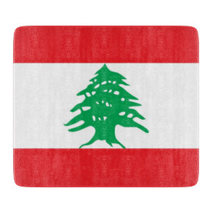 Småskalig styckningsdel av glas med flagga av Liba