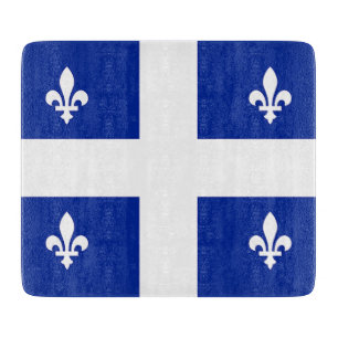 Småskalig styckningsdel med flagga av Quebec