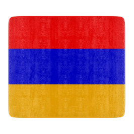Småskärl av glas med flagga av Armenien