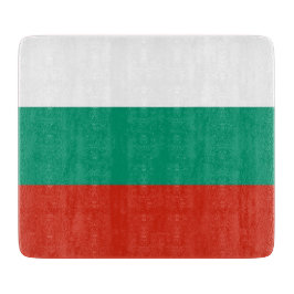 Småskärl av glas med flagga av Bulgarien