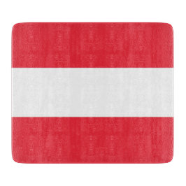Småskärl av glas med flagga av Österrike