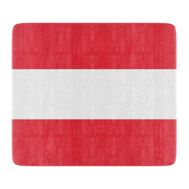 Småskärl av glas med flagga av Österrike (Framsidan)