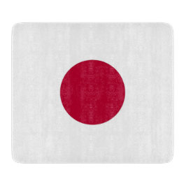 Småskärl av glas med flagga från Japan