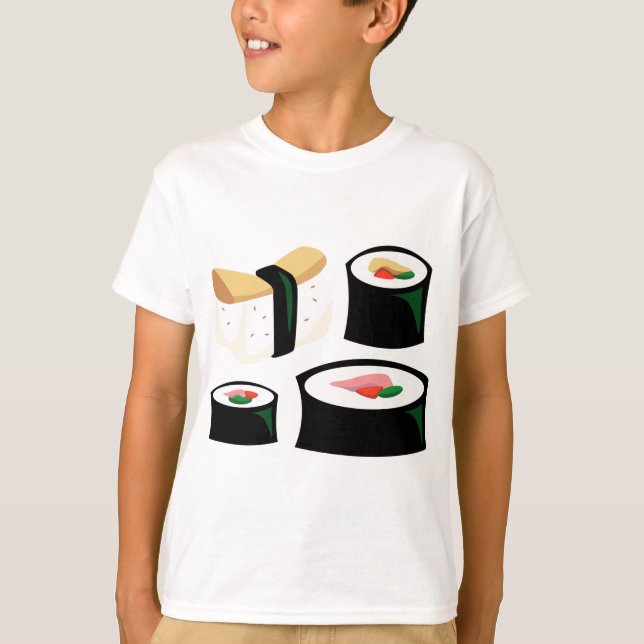 Smaskig mat - Sushi T-shirt (Framsida)