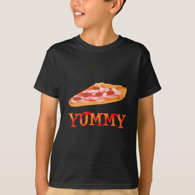 Smaskig Pizza T-shirt (Framsida)