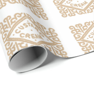 Smaskiga custardkrämkexar presentpapper