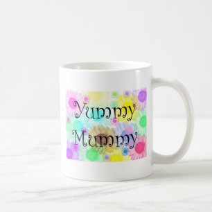 smaskiga mammablommor kaffemugg