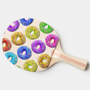 Smaskigt donutsmönster pingisracket