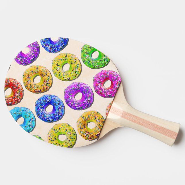Smaskigt donutsmönster pingisracket (Sidan)