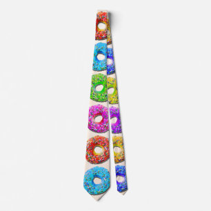Smaskigt donutsmönster slips