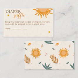 Småskuren Diaper Raffle Baby-dusch Tilläggskort