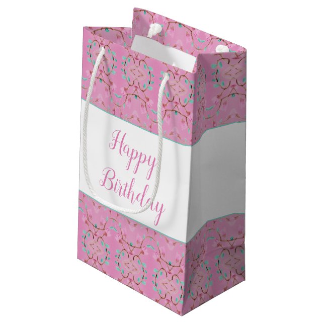 Småskuren Rosa och mönstrad gipsflagga (Baksidan Vinklad)