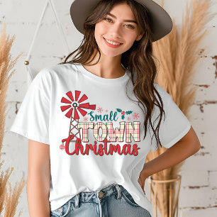 Småstadd Juli Rustic Typografi T Shirt
