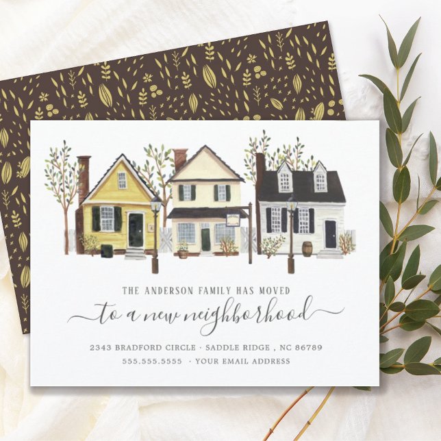 Småstadsdelar | Meddelande om Flytta Inbjudningar (Skapare uppladdad)
