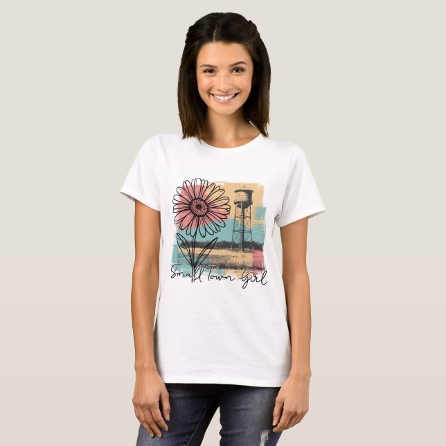 Småstadstjej T Shirt (Hel framsida)