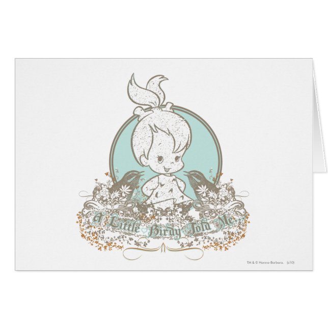 Småstarna En liten fågel sa mig Hälsningskort (Framsidan Horizontal)