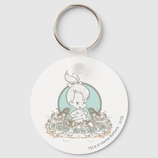 Småstarna En liten fågel sa mig Nyckelring (Framsida)