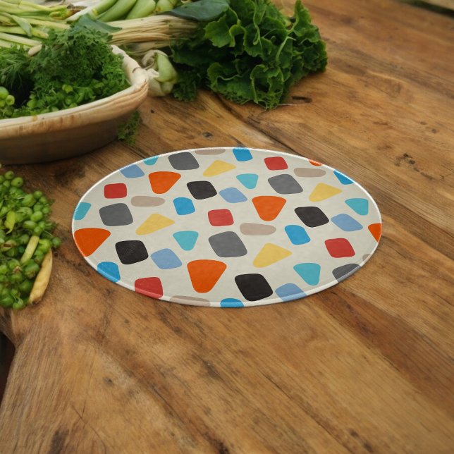 Småstarna för multifärgad i vit bakgrund (Chopping Board)