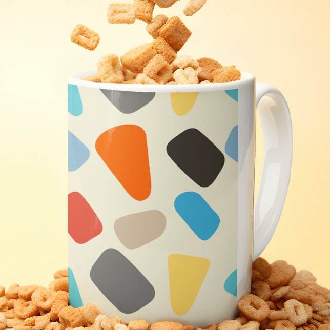 Småstarna för multifärgad i vit bakgrund kaffemugg (mugs and cups)