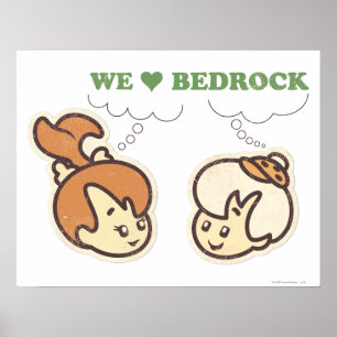 SMÅSTARNA™ och Bam Bam Kärlek Bedrock Poster