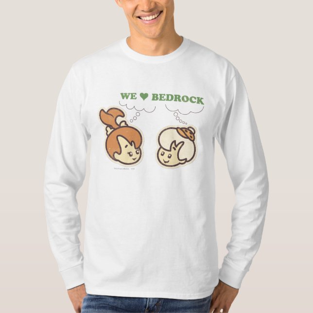 SMÅSTARNA™ och BAMM-BAMM™ Kärlek Bedrock T Shirt (Framsida)
