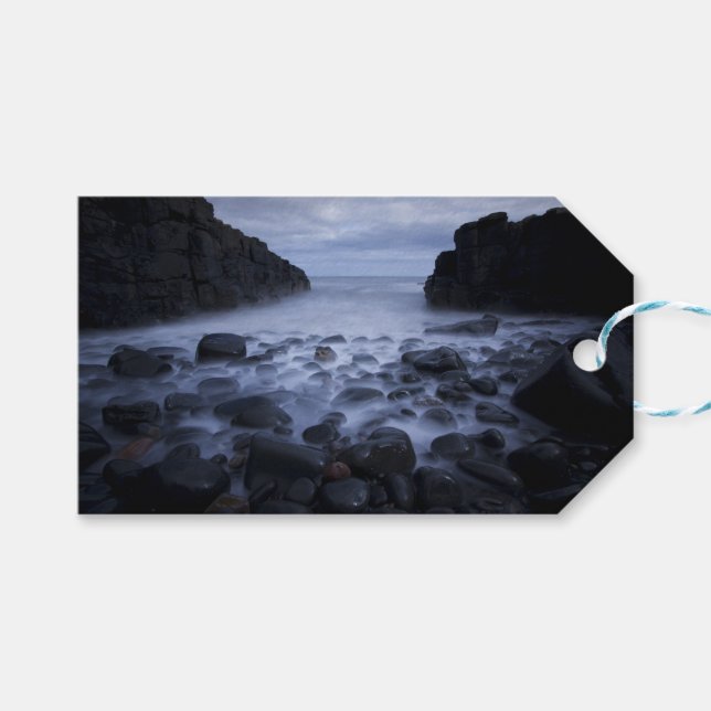 Småstarna och Sten längs havets kustlinje  Presentetikett (Framsidan (Horisontell))