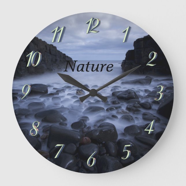 Småstarna och Sten längs kusten vid havet  Stor Klocka (Framsida)