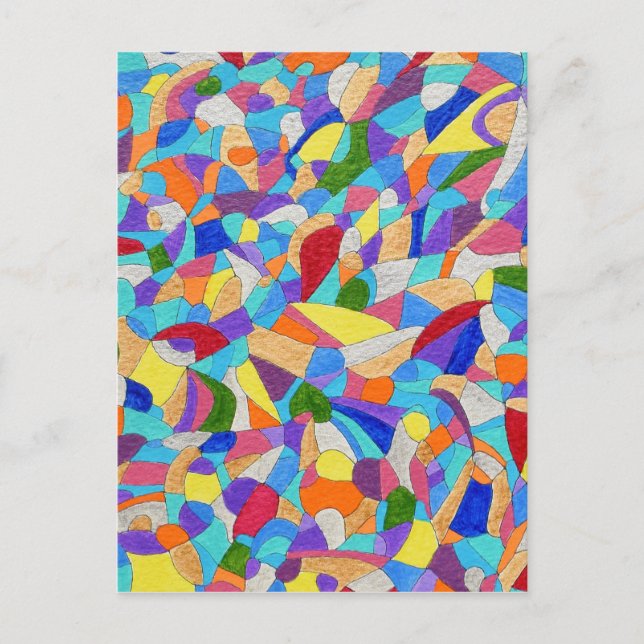 Småstarna på en Beach Vykort (Framsida)