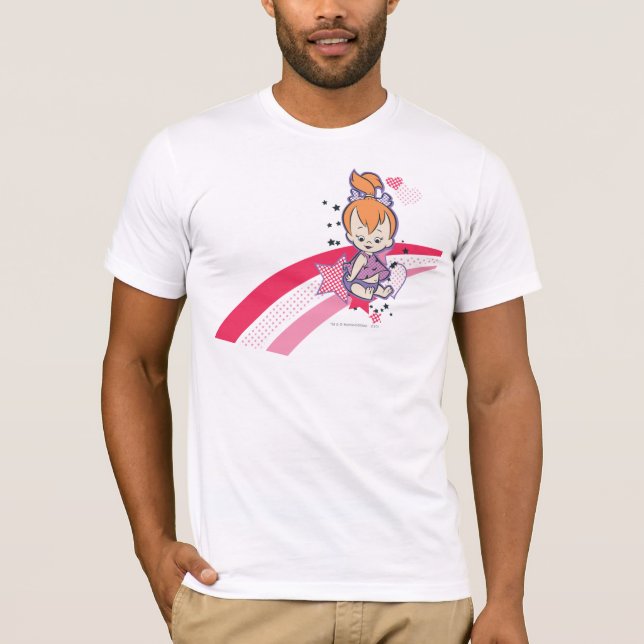 SMÅSTARNA™ på Rosa Rainbow T-shirt (Framsida)