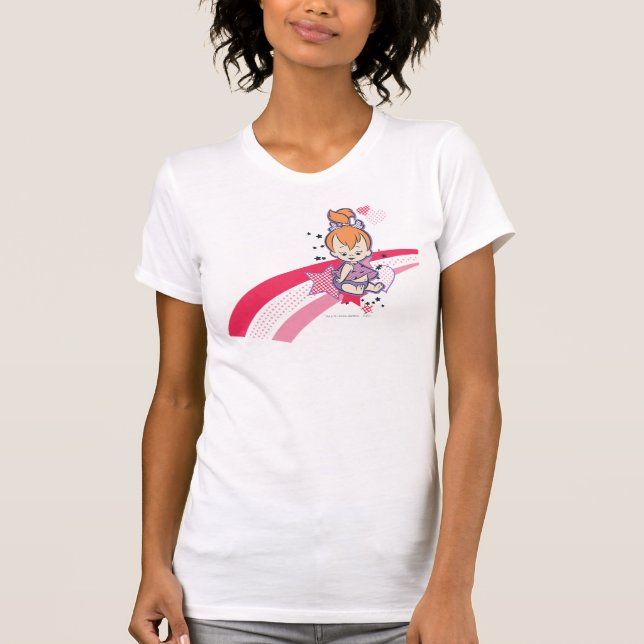 SMÅSTARNA™ på Rosa Rainbow T Shirt (Framsida)