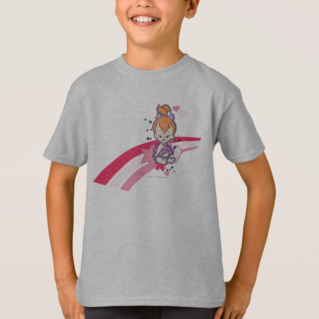 SMÅSTARNA™ på Rosa Rainbow T-shirt (Framsida)