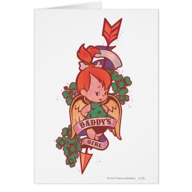 SMÅSTARNA™ Pappor Girl Hälsningskort (Framsidan)