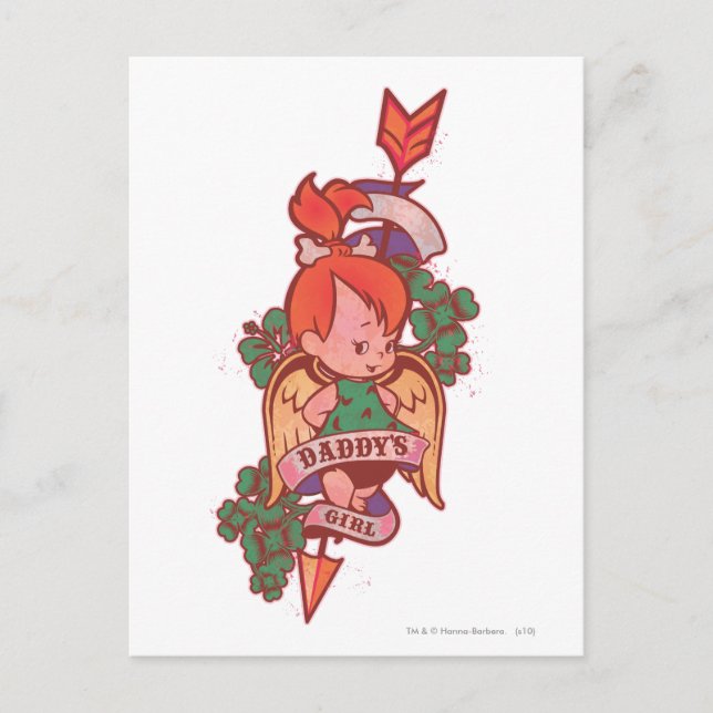 SMÅSTARNA™ Pappor Girl Vykort (Framsida)