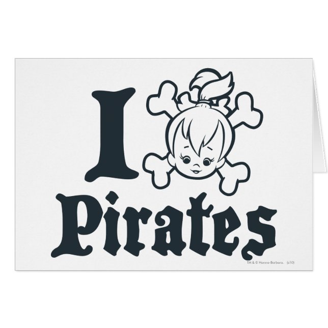 SMÅSTARNA™ Pirat Hälsningskort (Framsidan Horizontal)