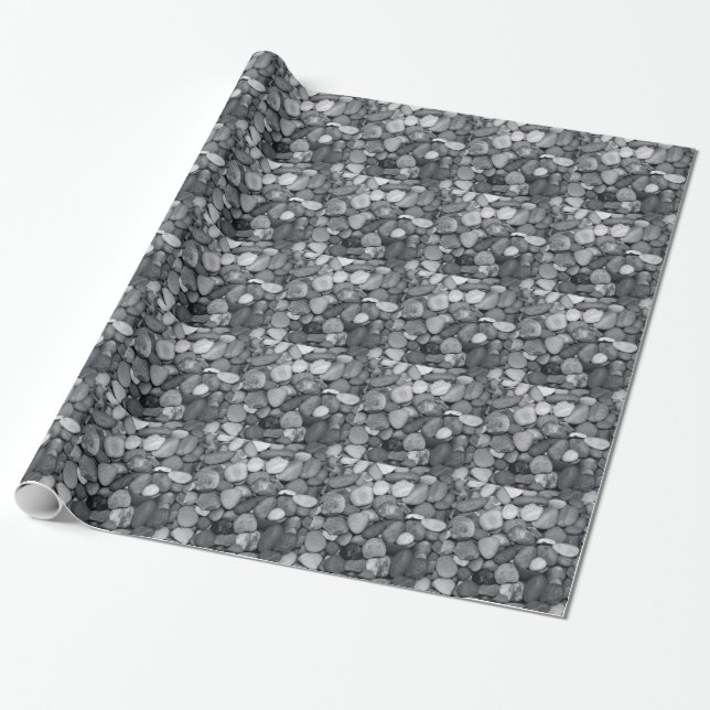 Småsten som slår in papper presentpapper (Utrullad)