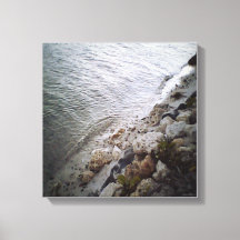 Småsten vid stranden - Oceanblå Trimmining