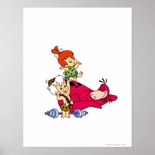 SMÅSTENS™- och Bam Bam- och Dino-uppspelningstid Poster