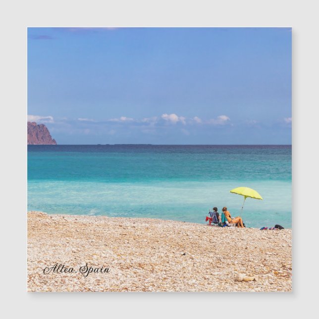 Småstensstrand i Altea, Costa Blanca, Spanien (Framsida)