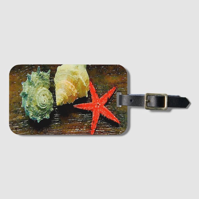 Småstjärtfenad havskräfta vid kuststranden bagagebricka (Framsida horisontal)