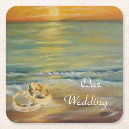 Småstrand Underlägg Papper Kvadrat