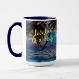 Småstranden personlig äventyr kaffe mugg