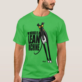 Smått mager maskin-flicka t shirt