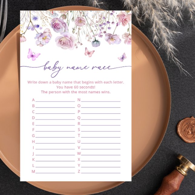 Smattfluga Garden Baby Namn Tävling Baby Shower Ga (Skapare uppladdad)