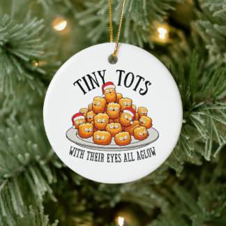 Småttingar julgransprydnad | Tator Tot mat-pun Keramik