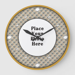 Smattor Ram din fotomäggarklocka Stor Klocka