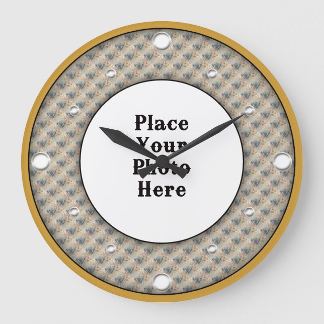 Smattor Ram din fotomäggarklocka Stor Klocka (Framsida)