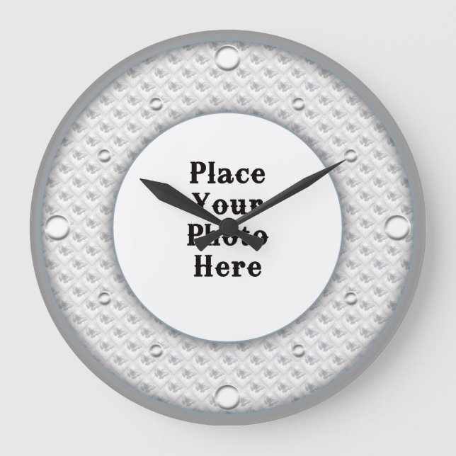 Smattor Ram din fotomäggarklocka Stor Klocka (Framsida)