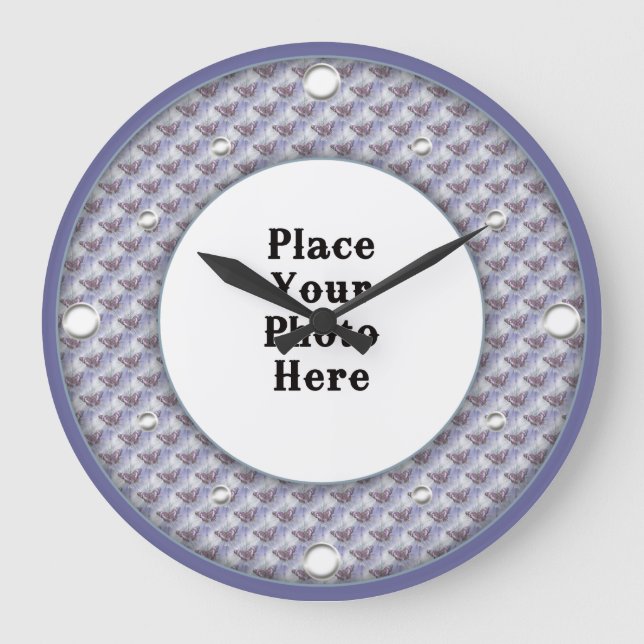 Smattor Ram din fotomäggarklocka Stor Klocka (Framsida)