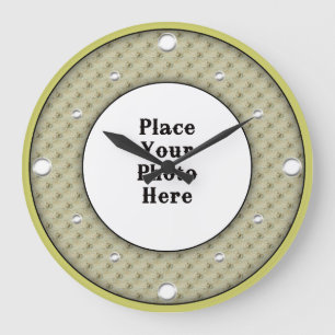 Smattor Ram din fotomäggarklocka Stor Klocka